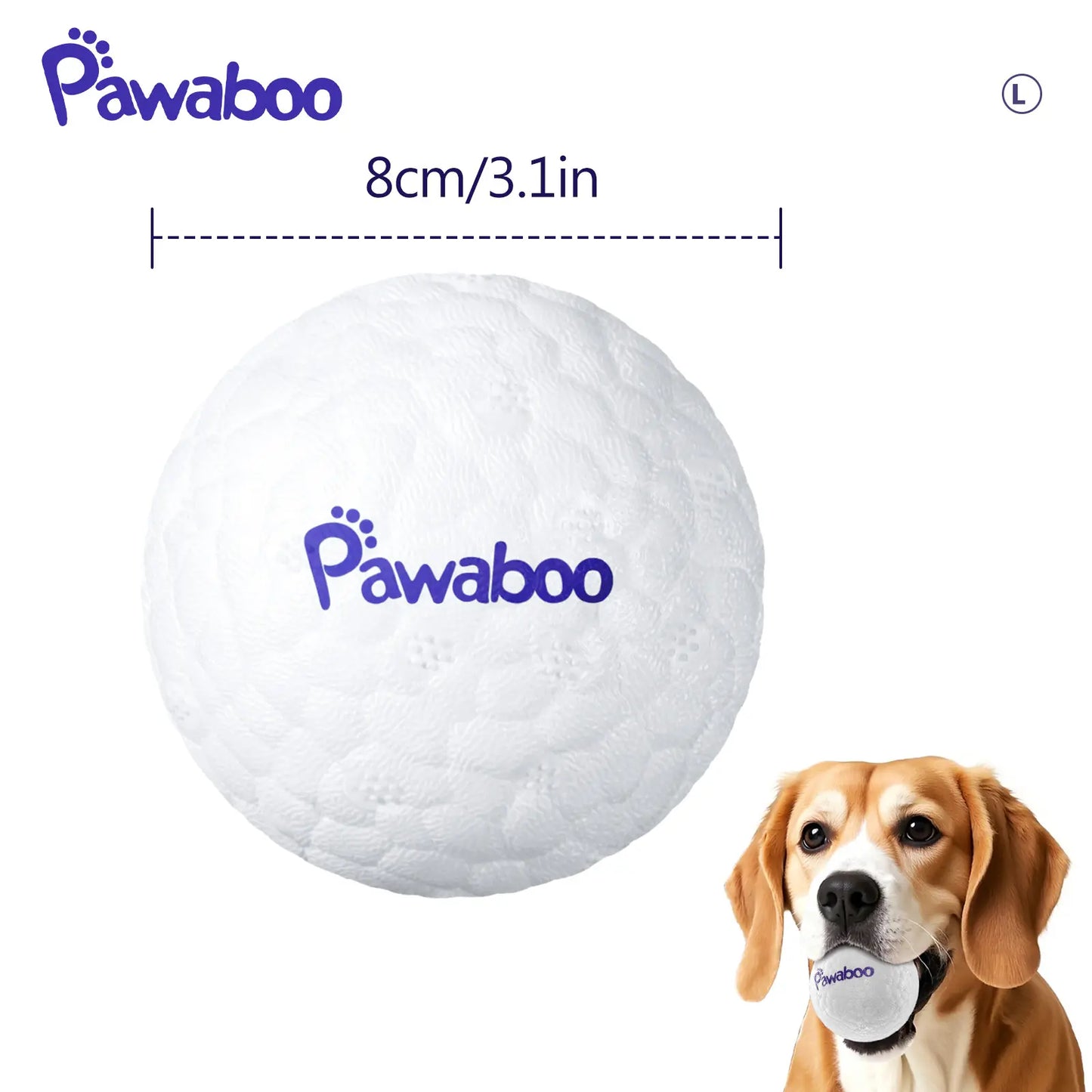 Indestructible Dog Tennis Balls for Aggressive Chewers - Interactive High-Bounce Fetch Toy for Large, Medium, and Small Dogs and Puppies