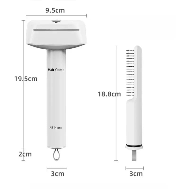3-IN-1 Pet Comb Pet Grooming Brush and Metal Comb Combo, Cat Brush Dog Brush for Shedding Pet Hair Cleaner Brush Self Cleaning Cat Brush Cat Grooming Brush, Cat Shedding Brush Kitty Hygiene Care Clean Universal Combs & Brushes