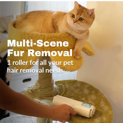 Pet Hair Remover - Lint Roller for Pet Hair - Cat and Dog Hair Remover for Couch, Furniture, Carpet, Car Seat, Reusable Roller W/Self-Cleaning Base