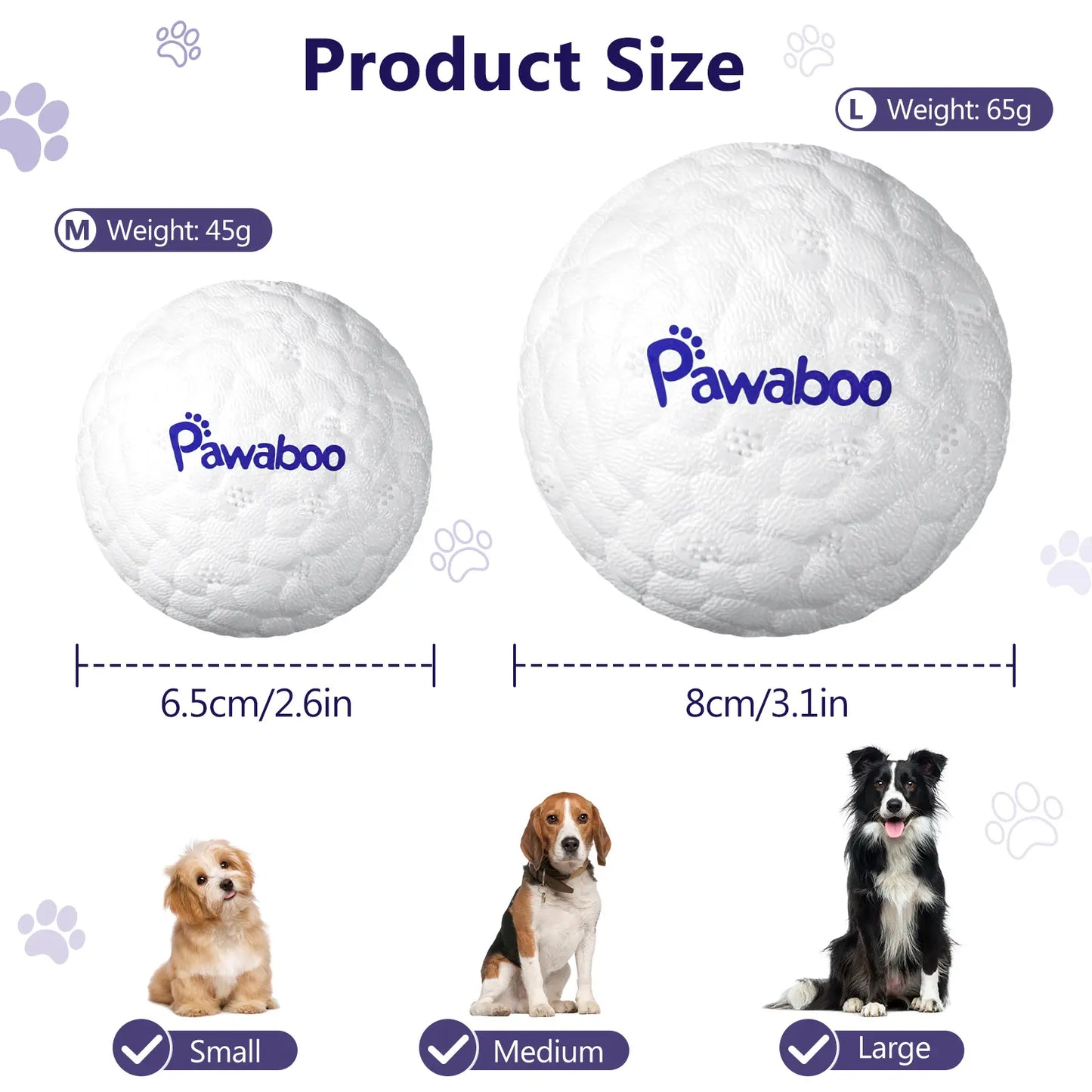 Indestructible Dog Tennis Balls for Aggressive Chewers - Interactive High-Bounce Fetch Toy for Large, Medium, and Small Dogs and Puppies