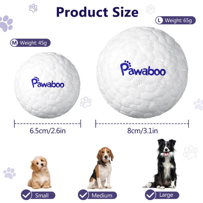 Indestructible Dog Tennis Balls for Aggressive Chewers - Interactive High-Bounce Fetch Toy for Large, Medium, and Small Dogs and Puppies