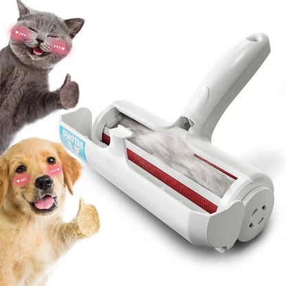 Pet Hair Remover - Lint Roller for Pet Hair - Cat and Dog Hair Remover for Couch, Furniture, Carpet, Car Seat, Reusable Roller W/Self-Cleaning Base
