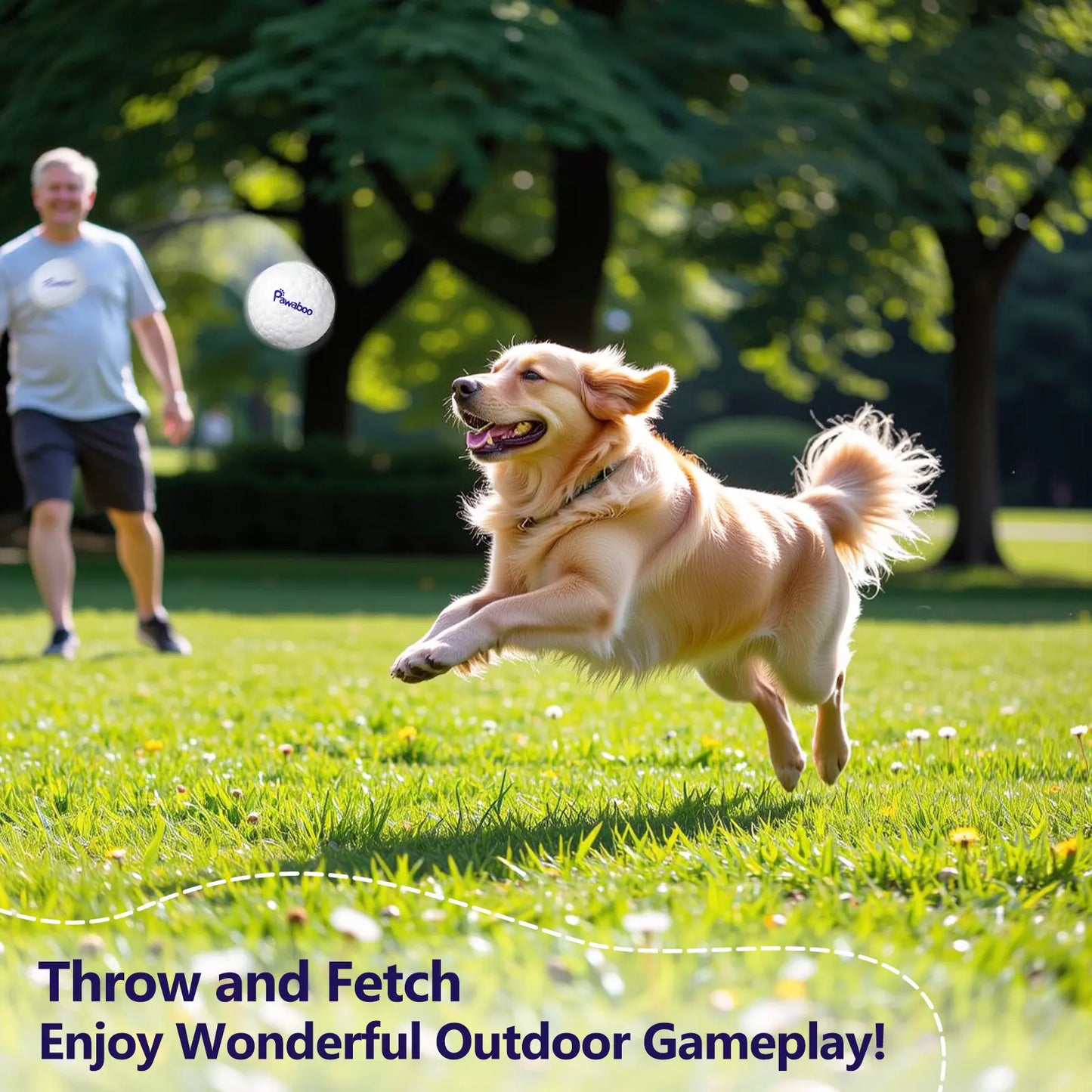 Indestructible Dog Tennis Balls for Aggressive Chewers - Interactive High-Bounce Fetch Toy for Large, Medium, and Small Dogs and Puppies