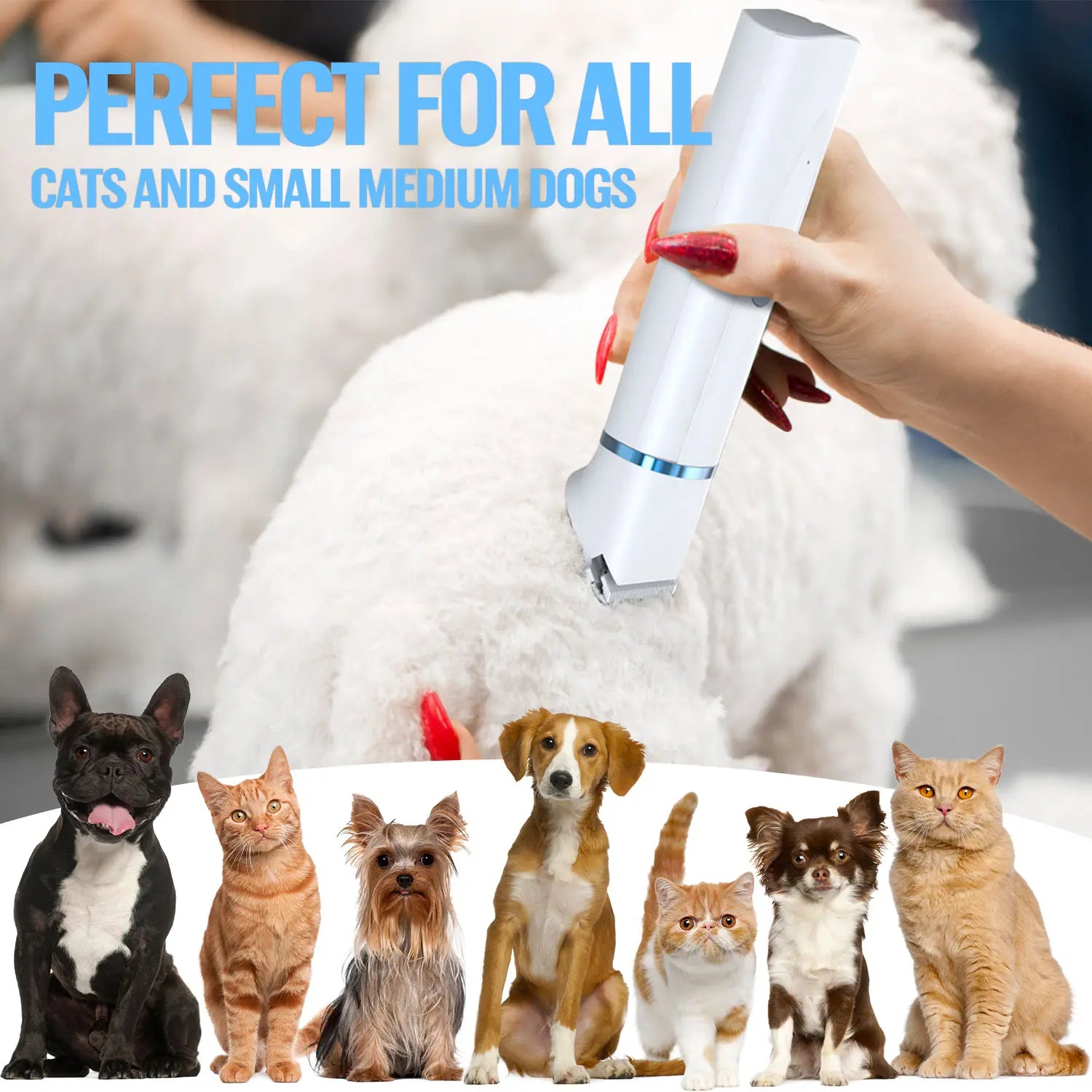 Petygo 4-In-1 Dog Grooming Kit with Nail Grinder & Dog Paw Trimmer - Customer'S Choice, Low-Noise, Rechargeable, Cordless, Electric, Quiet Hair Shave Clippers Set for Dogs, Cats, and Paw Pets - Most Loved Gift,Thanksgiving, Christmas, New Year Gifts